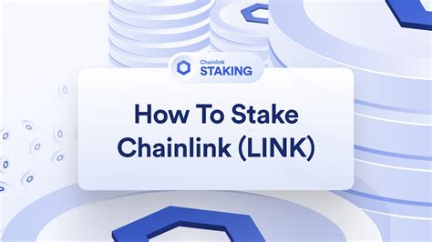 how to stake chainlink